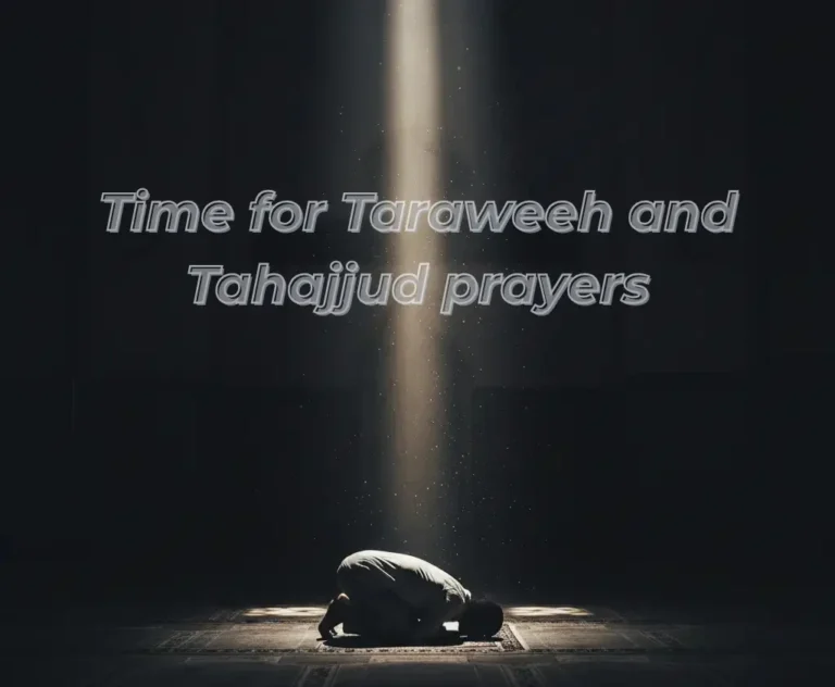 Time for Tahajjud